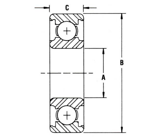 Radial Ball 6000 2RS SERIES 2 Radial ball medidas