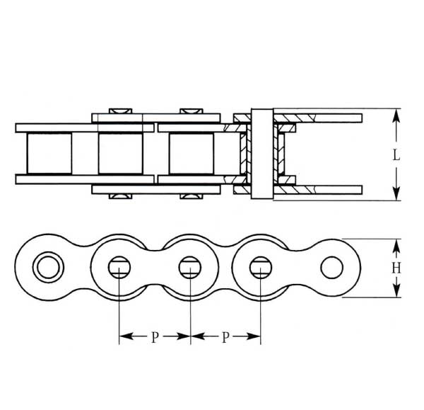 roller chain medidas